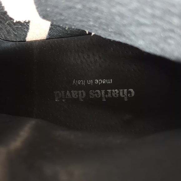 Charles David Studded Moto Ankle boots  made in Italy - Picture 6 of 6